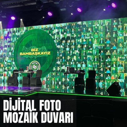 Dijital Foto Mozaik Duvarı